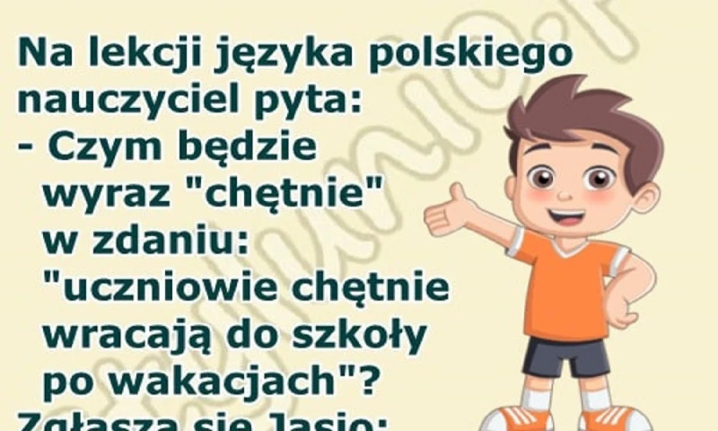 Lekcja języka polskiego. 